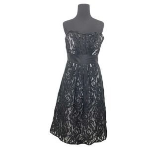 WHITE HOUSE BLACK MARKET Strapless Lace Dress Size 4